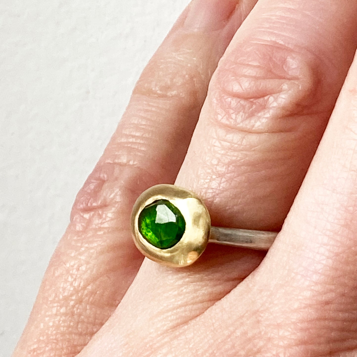 Green Tourmaline Ring 5.75 US