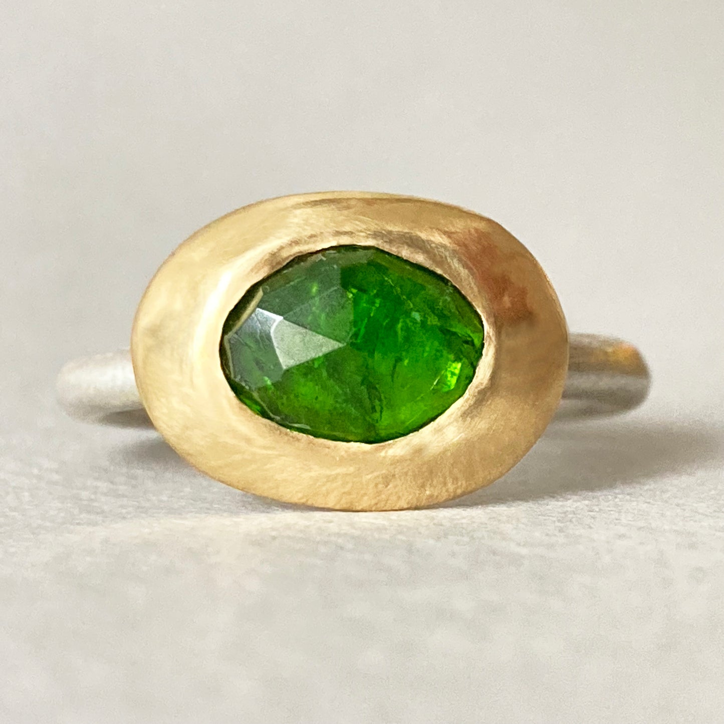 Green Tourmaline Ring 5.75 US